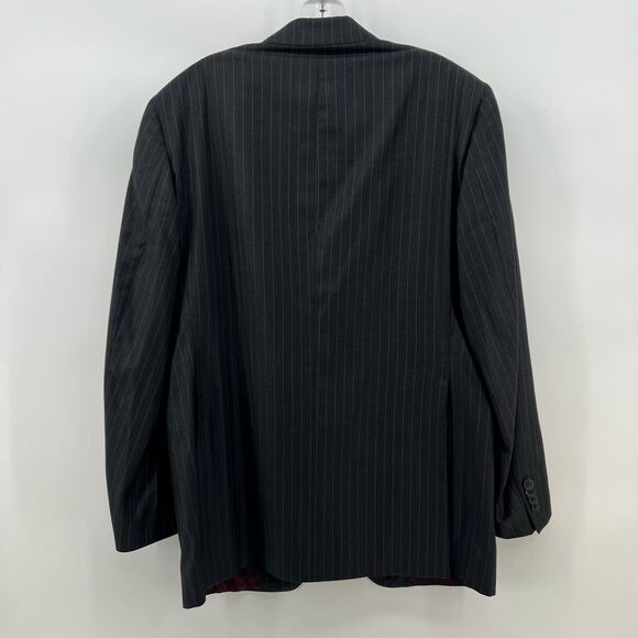 Vintage Wool Cashmere Italian Pinstripe Blazer Vitale Berberis Canonico Revenge - Picture 2 of 10